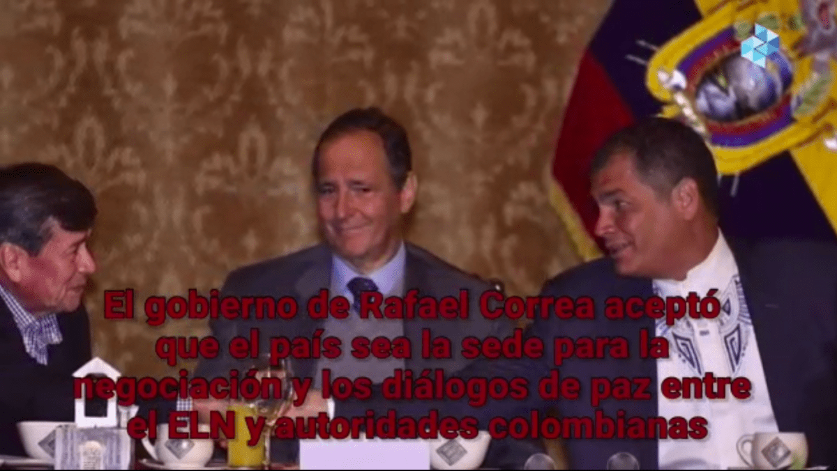 Correa medio el ELN en el Ecuador