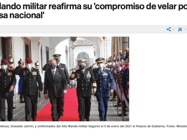 RETO MORAL AL MANDO&nbsp;MILITAR